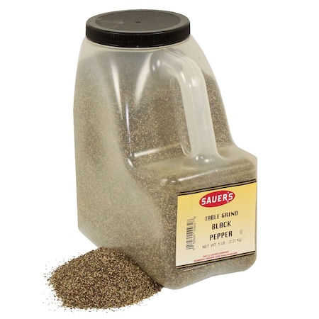Sauer Sauer Black Ground Table Pepper 5lbs Bottle, PK3 00932